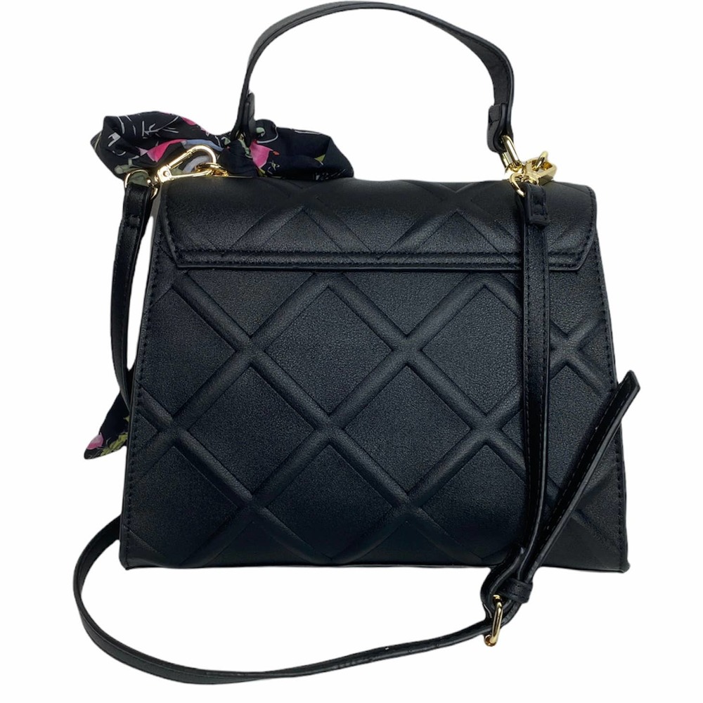 Betsey Johnson Top Handle Scarf Satchel - Picture 2 of 8
